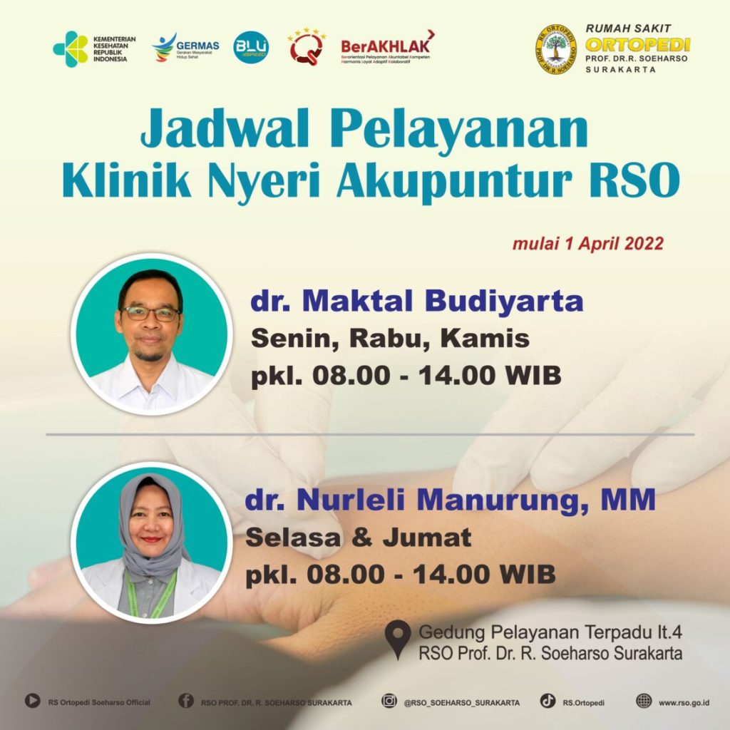 Pelayanan Klinik Nyeri Akupuntur RSO