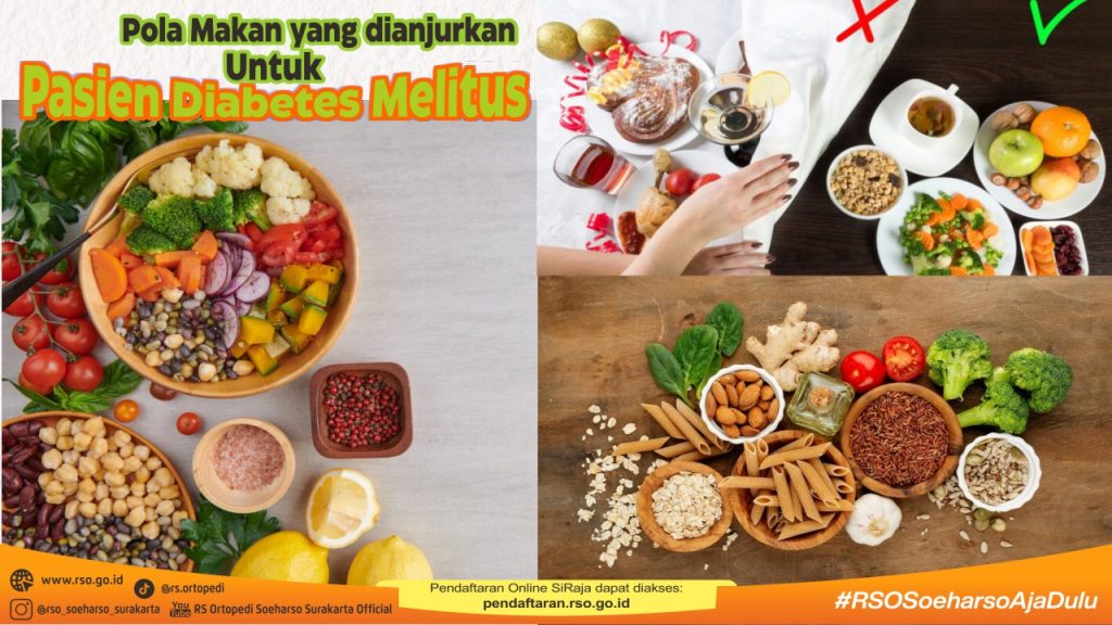 Pola Makan yang dianjurkan Untuk  Pasien Diabetes Melitus